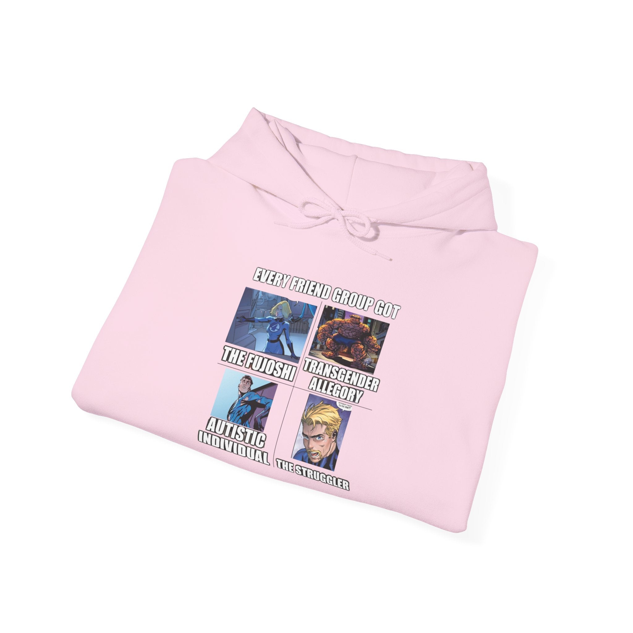 'Look Different' Graphic Hoodie — Vintage Collage Crewneck Sweatshirt