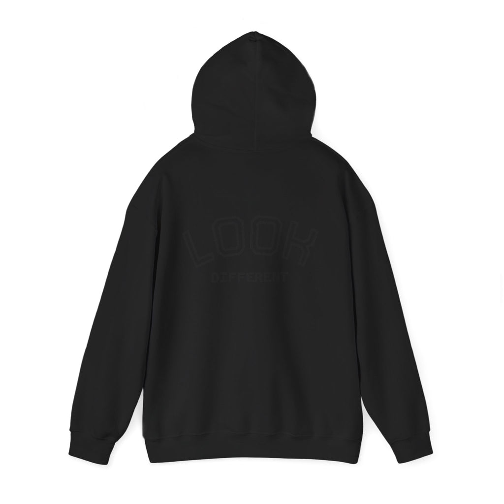 Hoodie — Cute Fluffy Hamster Graphic "Look Different" Pullover
