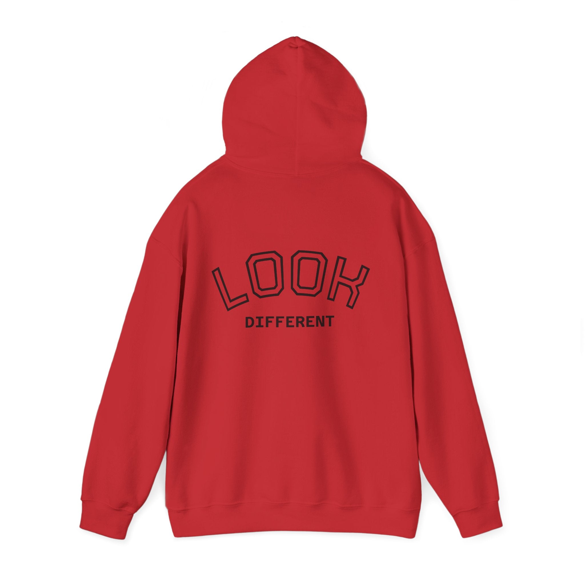 Hoodie — Cute Fluffy Hamster Graphic "Look Different" Pullover