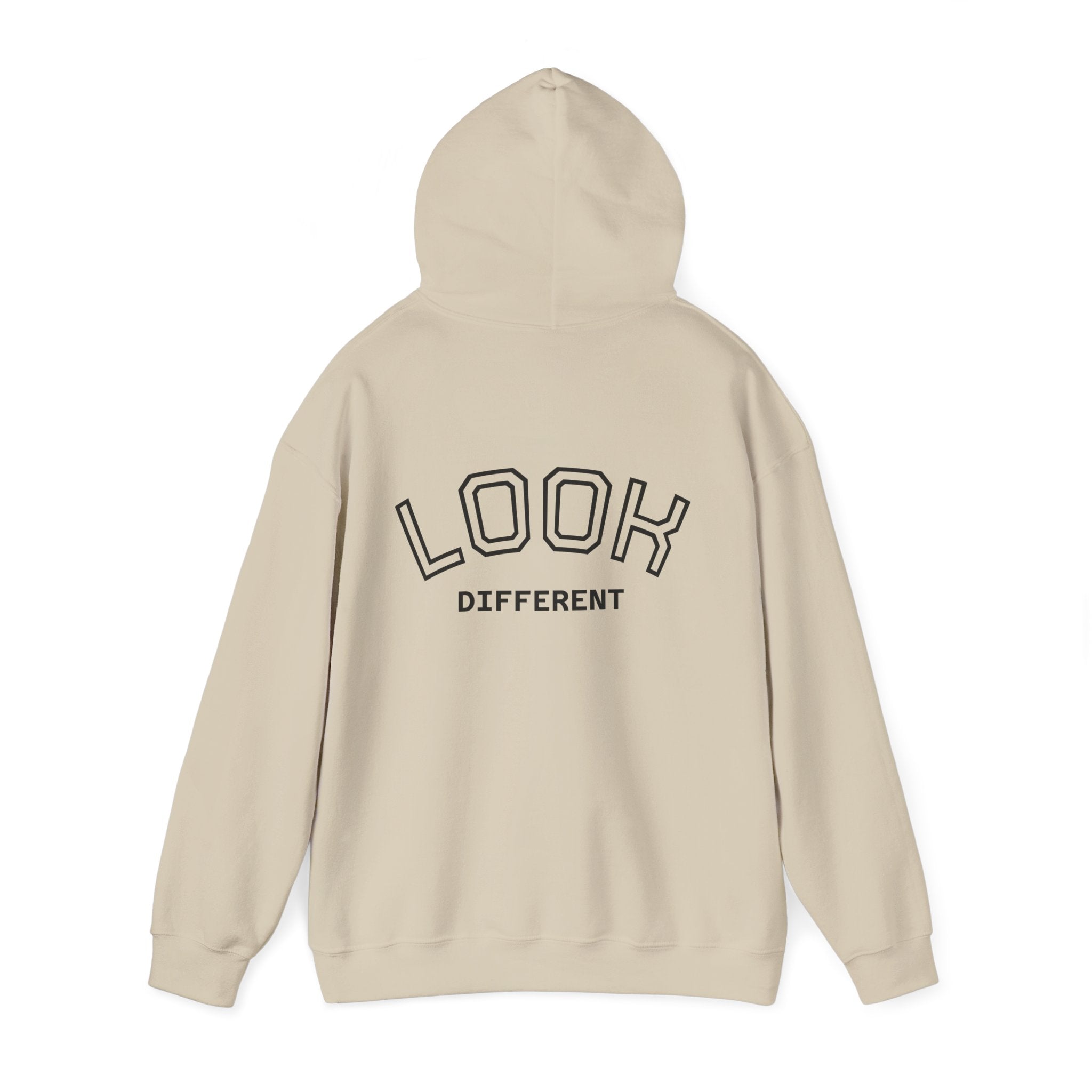 Hoodie — Cute Fluffy Hamster Graphic "Look Different" Pullover