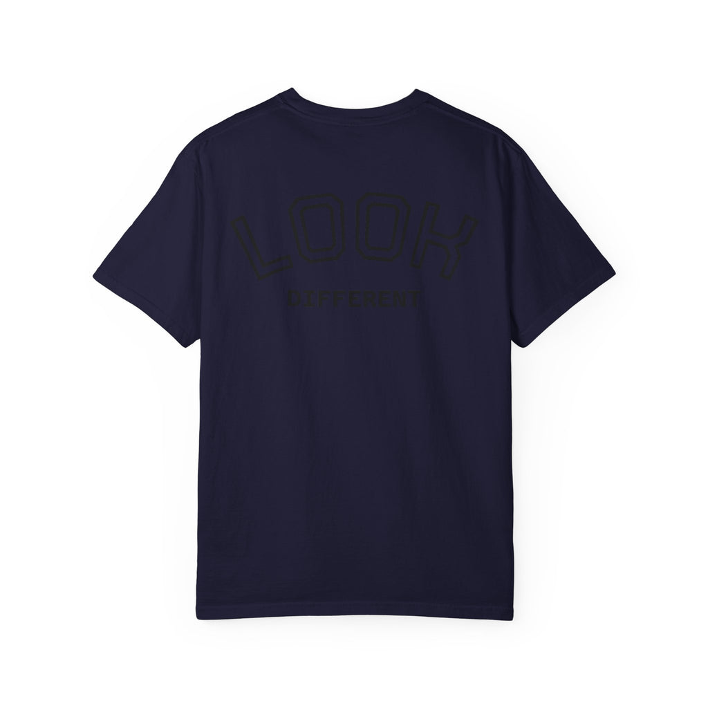 T-Shirt — 'I Almost Gave a F***' Meme Graphic Tee (Front Photo, Back "LOOK DIFFERENT")
