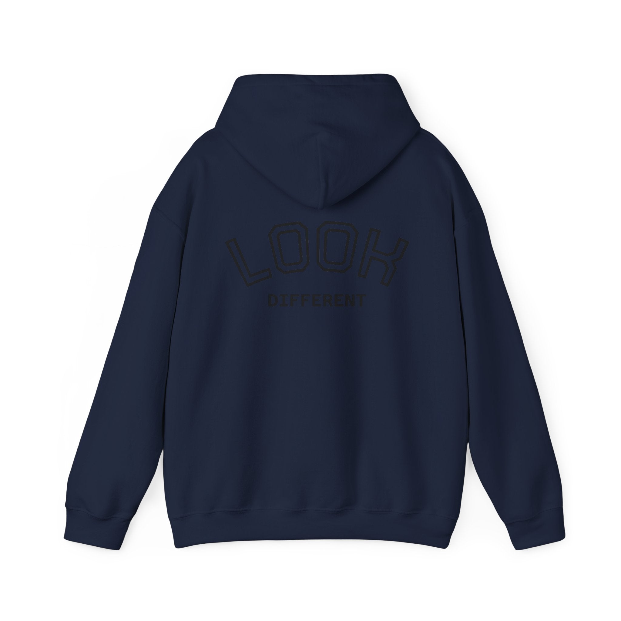Hoodie — Cute Fluffy Hamster Graphic "Look Different" Pullover