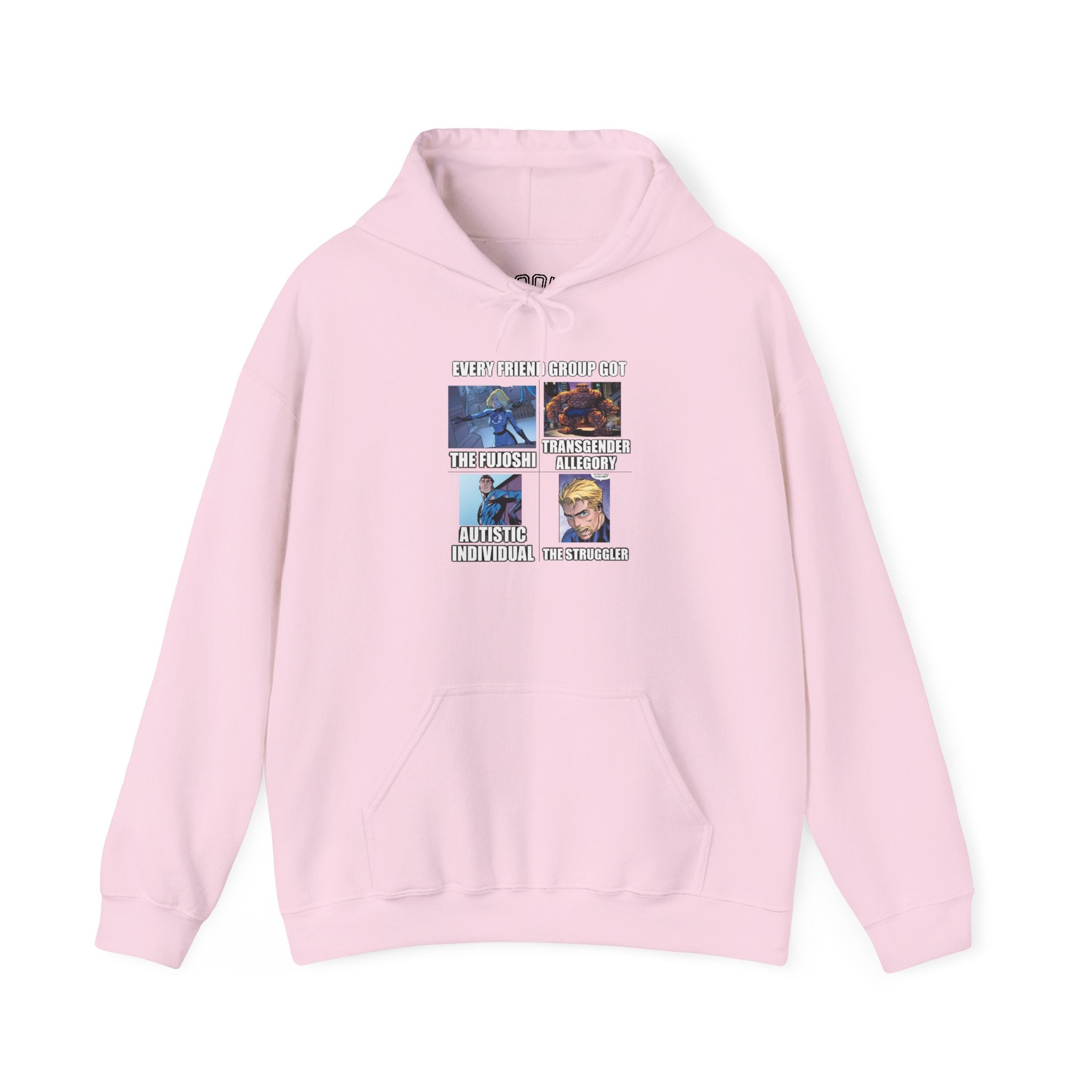 'Look Different' Graphic Hoodie — Vintage Collage Crewneck Sweatshirt