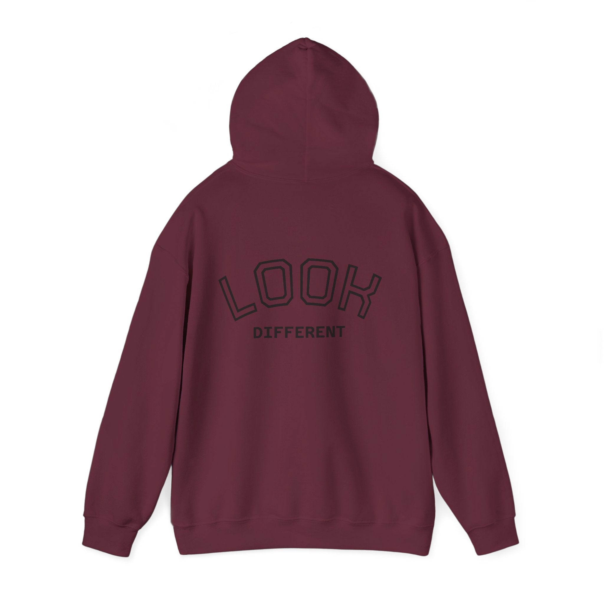 Hoodie — Cute Fluffy Hamster Graphic "Look Different" Pullover