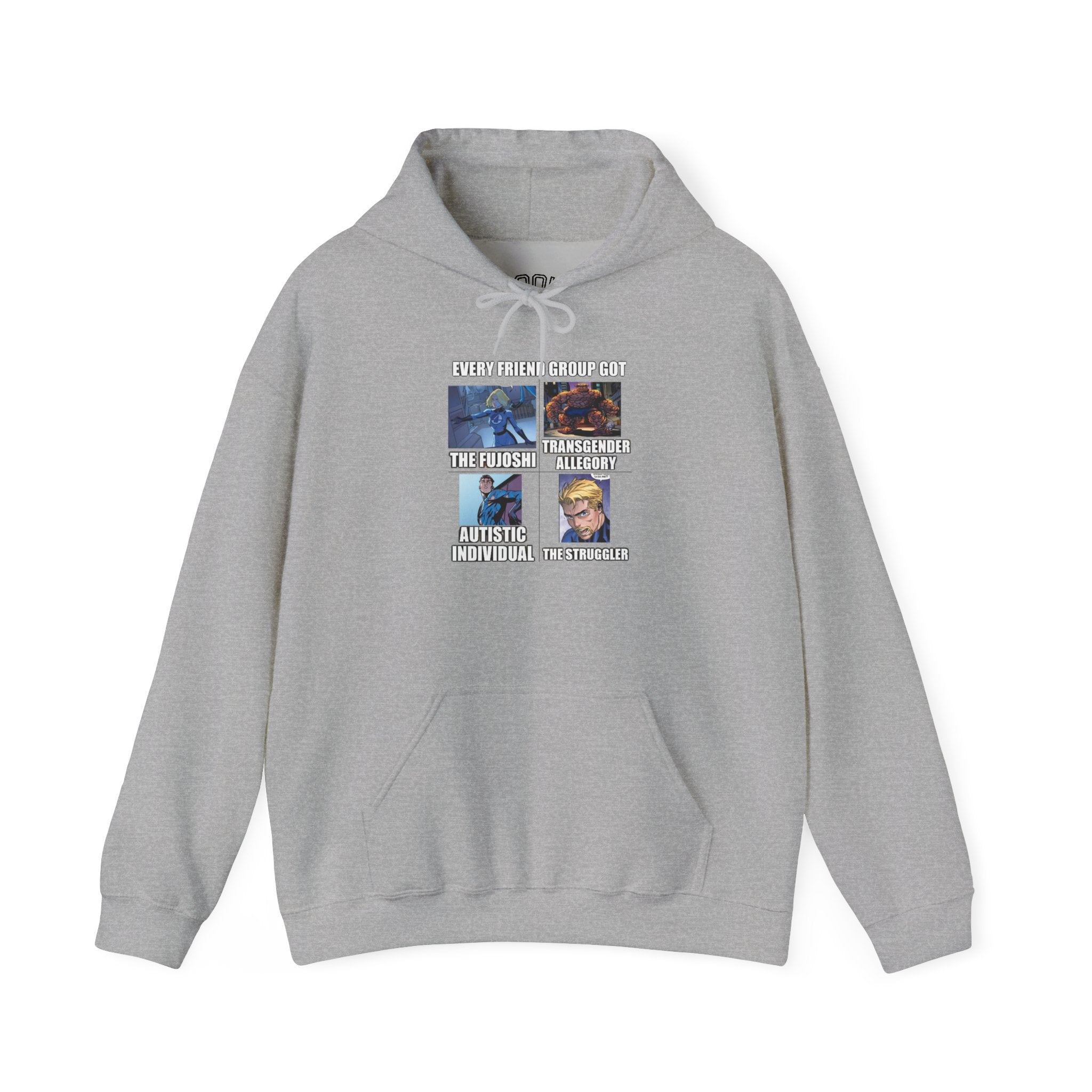'Look Different' Graphic Hoodie — Vintage Collage Crewneck Sweatshirt