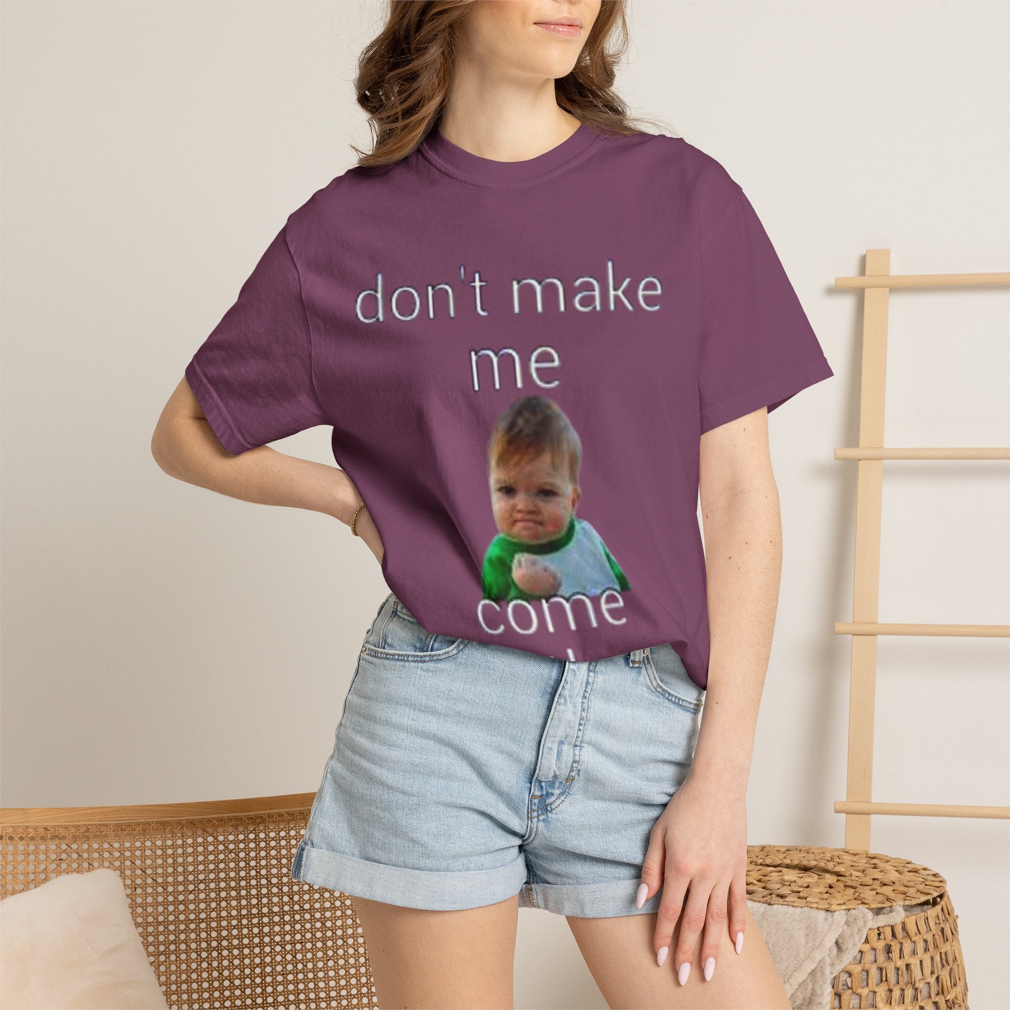 Don't Make Me Come Out Here Baby Meme T-Shirt — 'Look Different' Graphic Tee