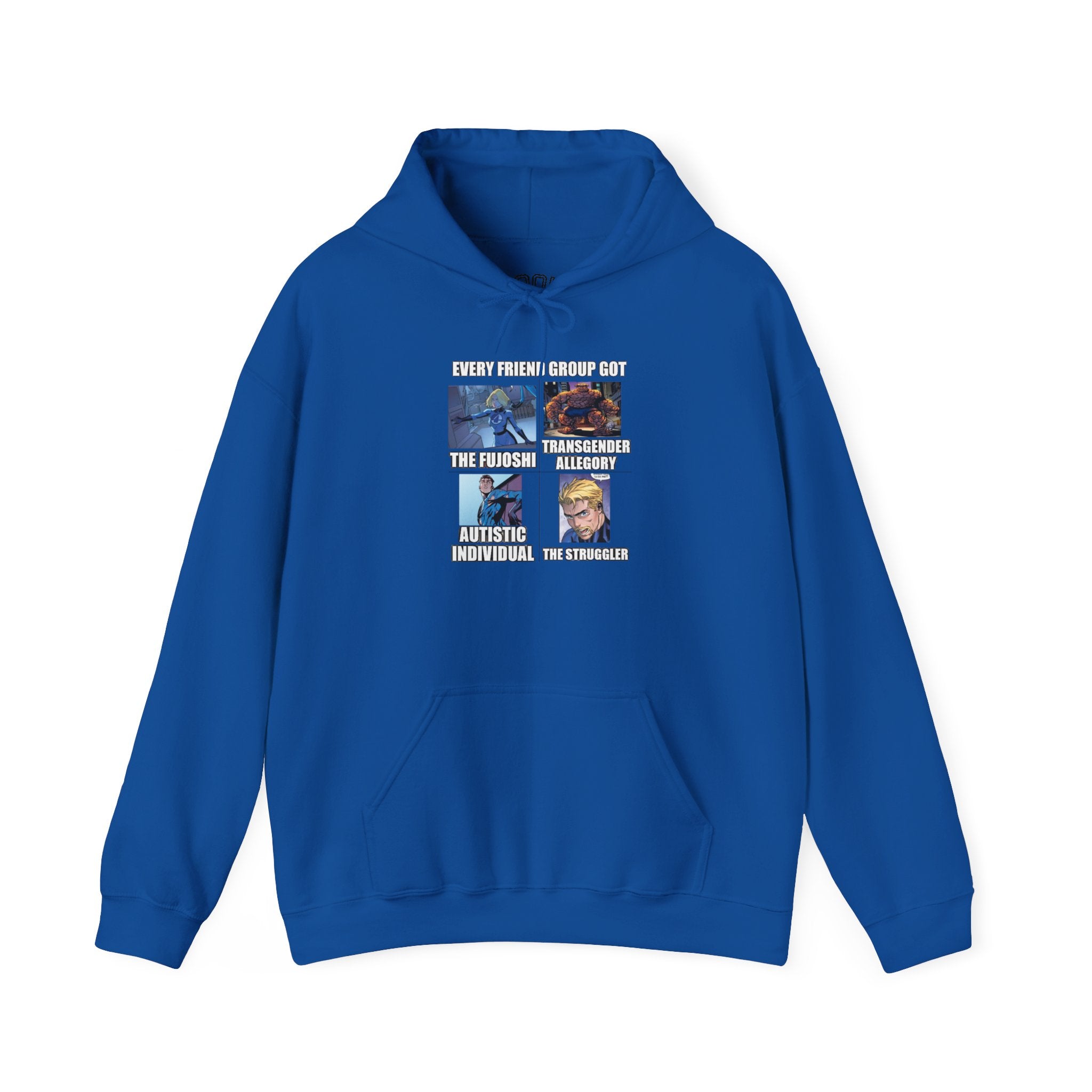 'Look Different' Graphic Hoodie — Vintage Collage Crewneck Sweatshirt