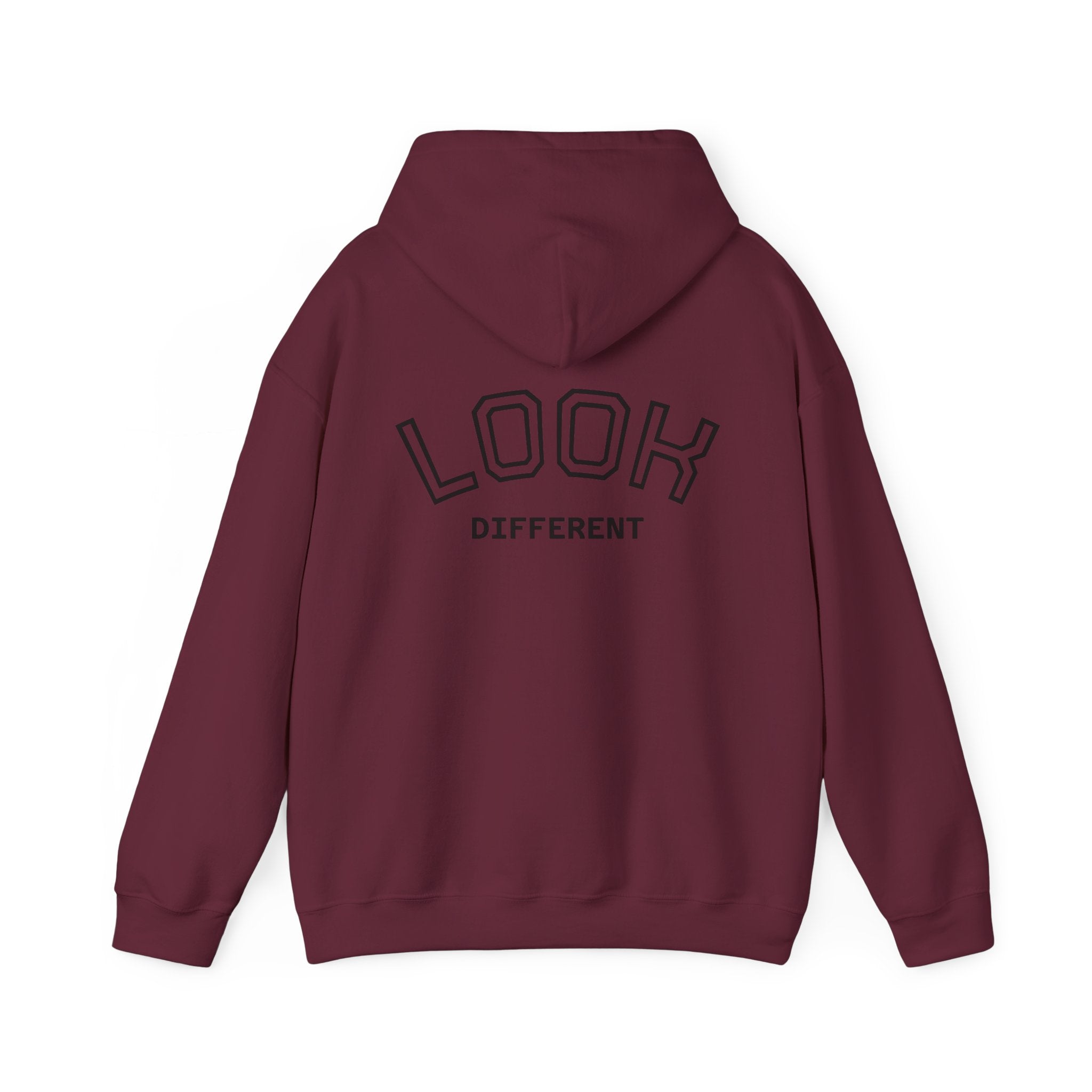Hoodie — Cute Fluffy Hamster Graphic "Look Different" Pullover