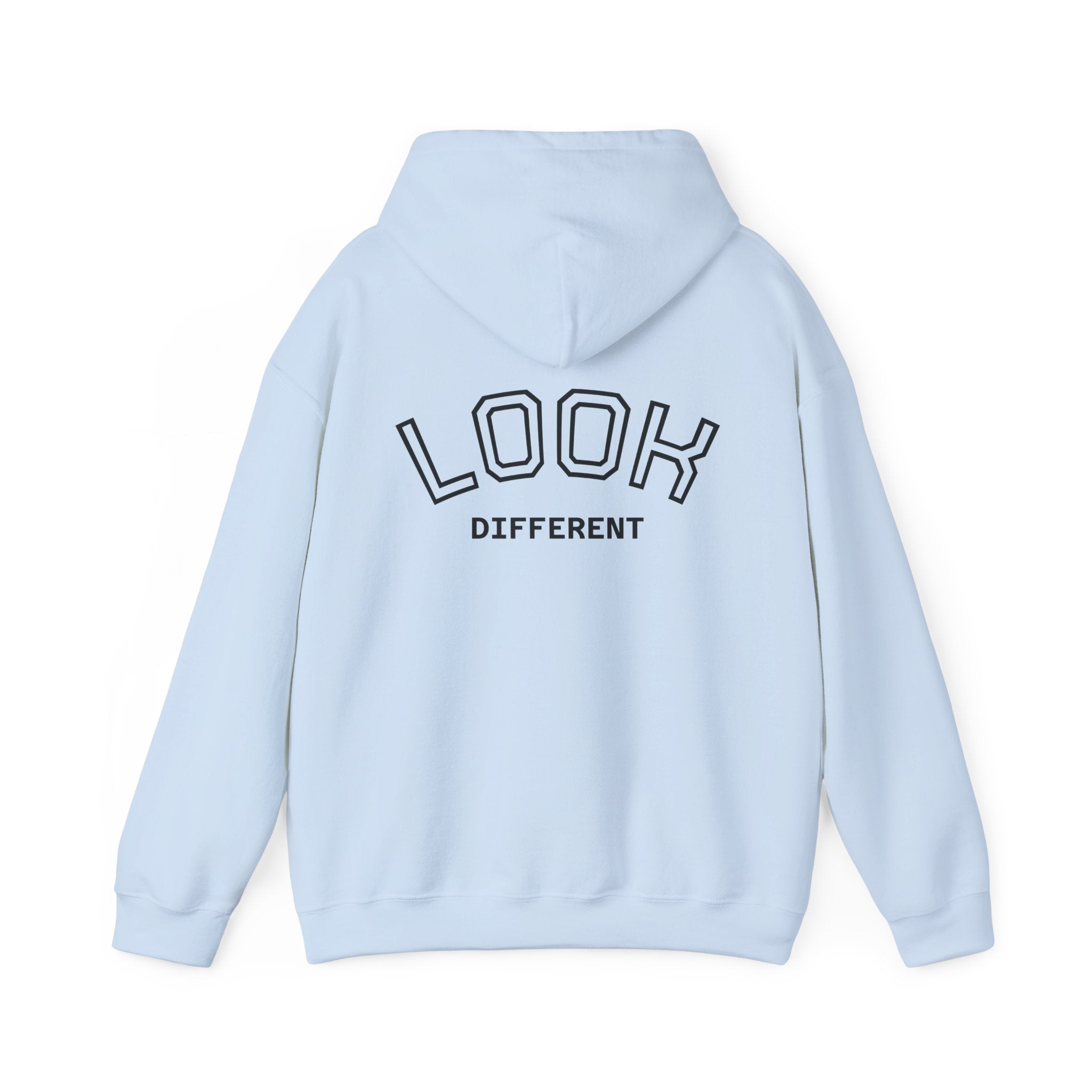 Hoodie — Cute Fluffy Hamster Graphic "Look Different" Pullover