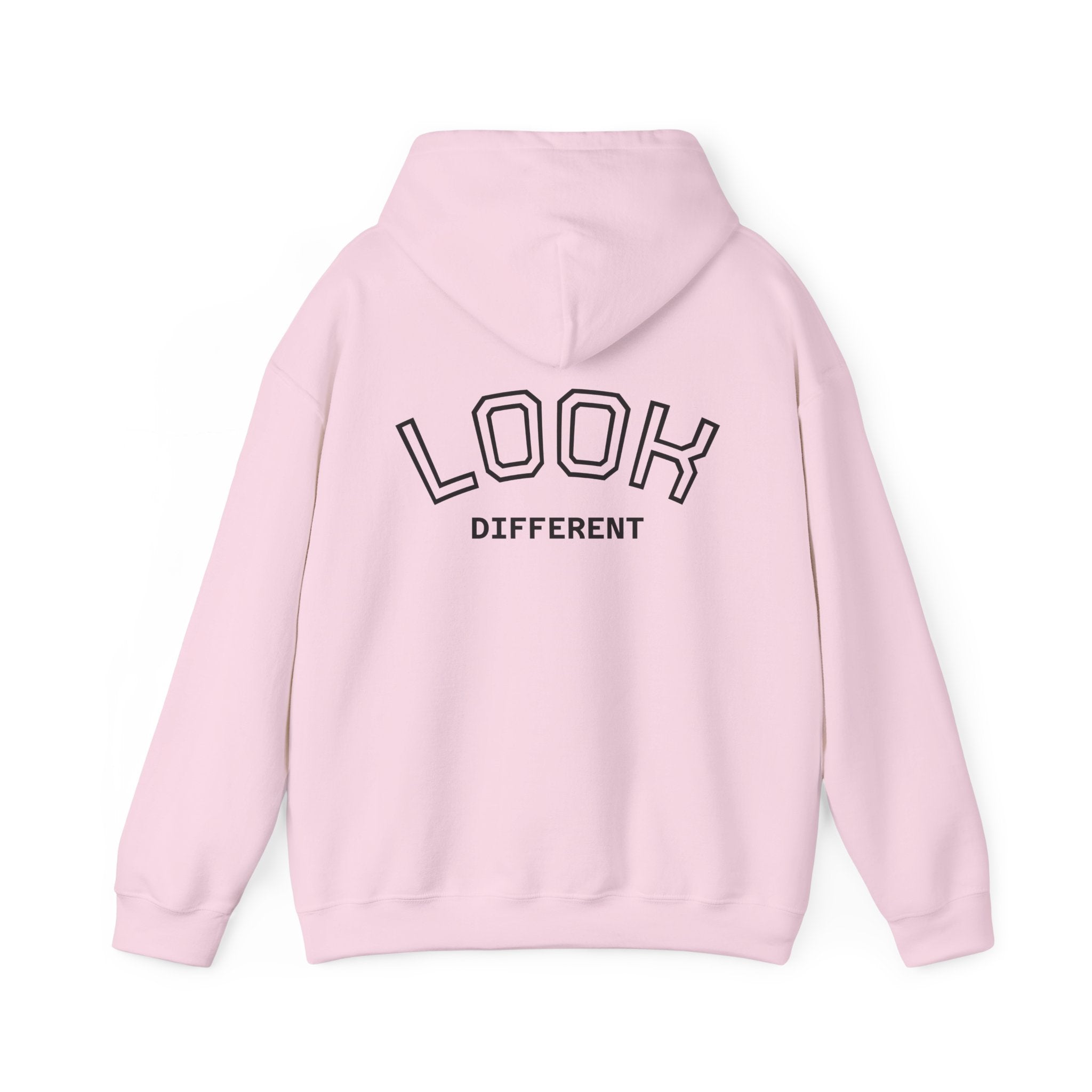Hoodie — Cute Fluffy Hamster Graphic "Look Different" Pullover