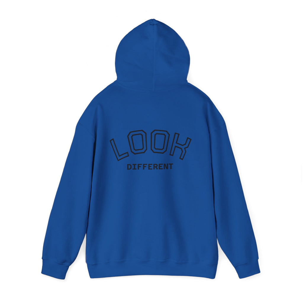 Hoodie — Cute Fluffy Hamster Graphic "Look Different" Pullover