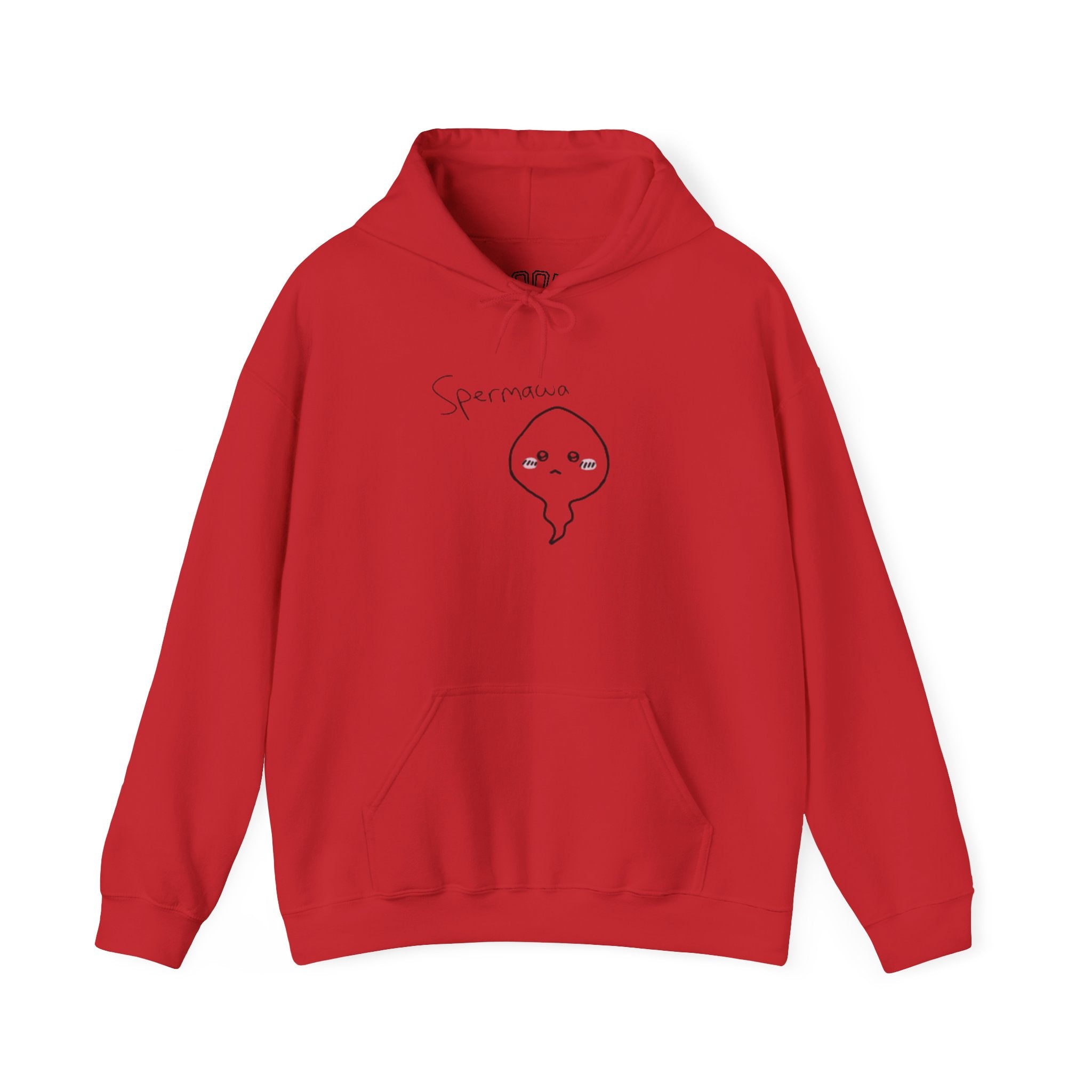 Hoodie - Cute Kawaii 'Sperman' Front & 'LOOK DIFFERENT' Back Graphic Hoodie