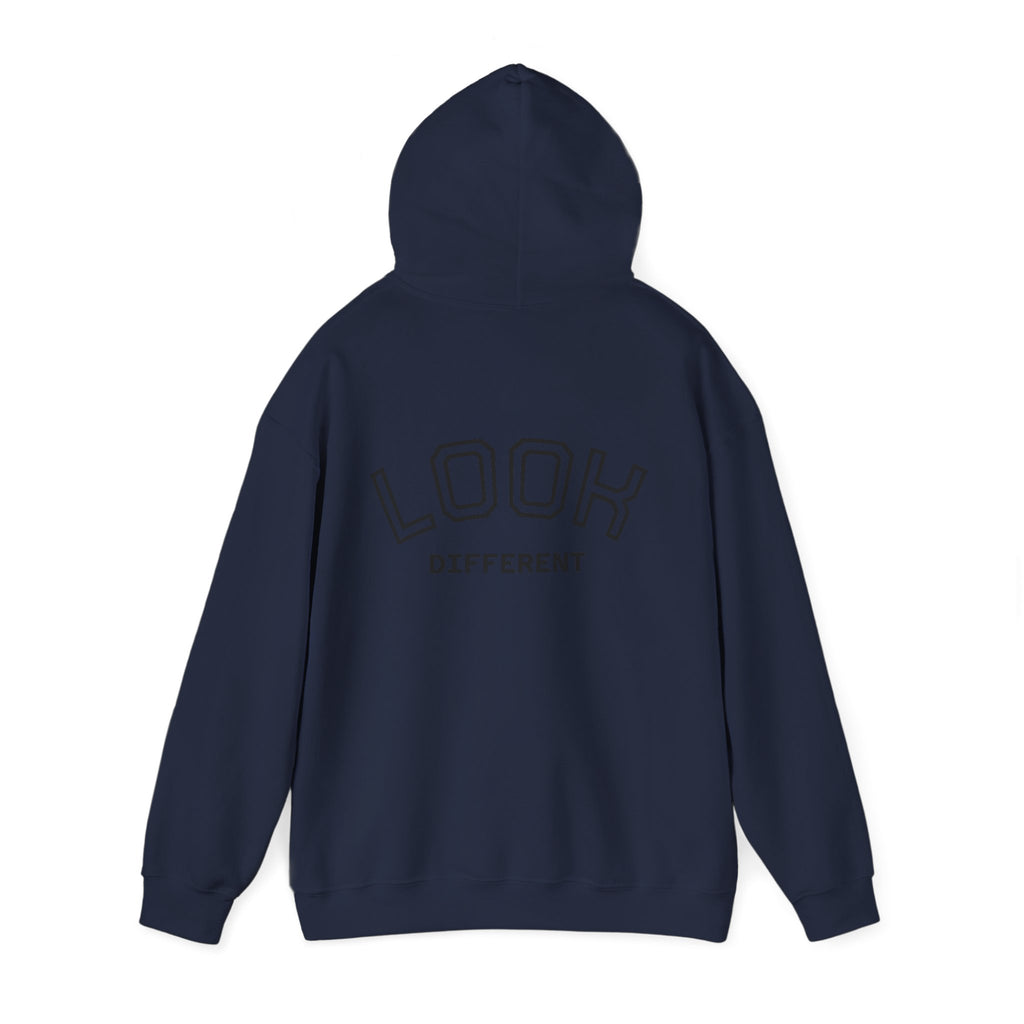 Hoodie — Cute Fluffy Hamster Graphic "Look Different" Pullover