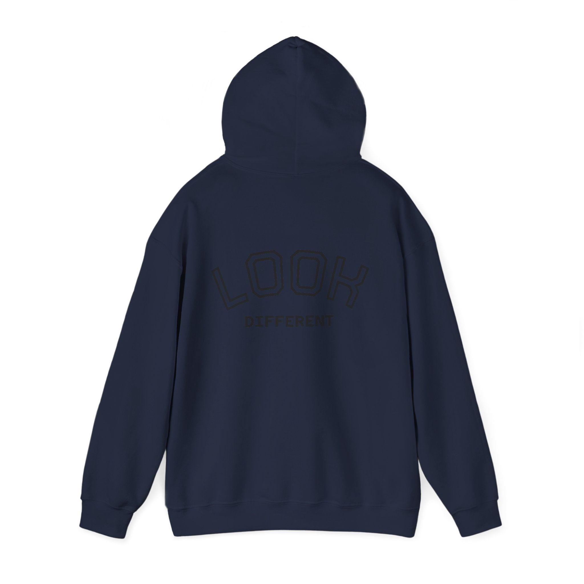 Hoodie — Cute Fluffy Hamster Graphic "Look Different" Pullover