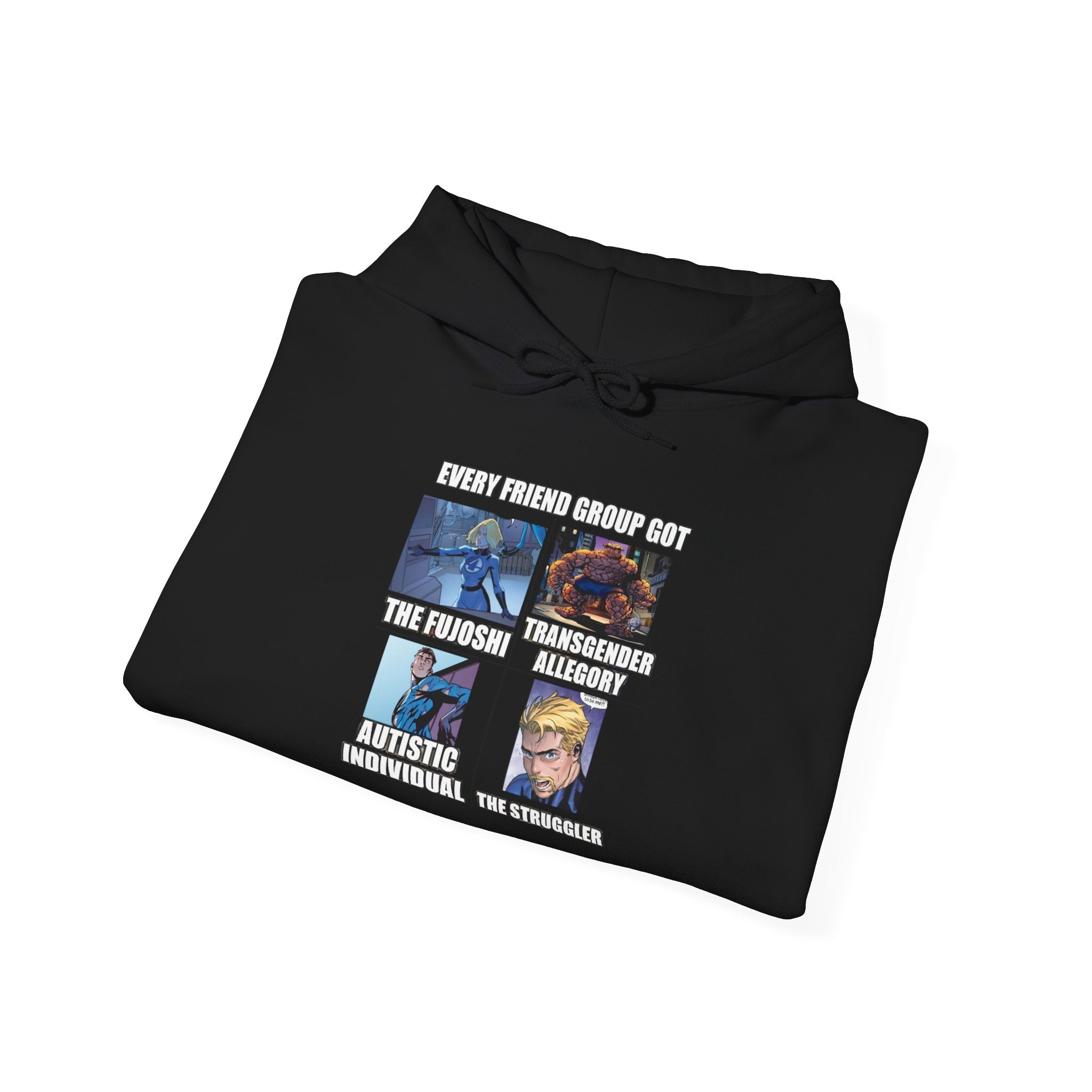 'Look Different' Graphic Hoodie — Vintage Collage Crewneck Sweatshirt
