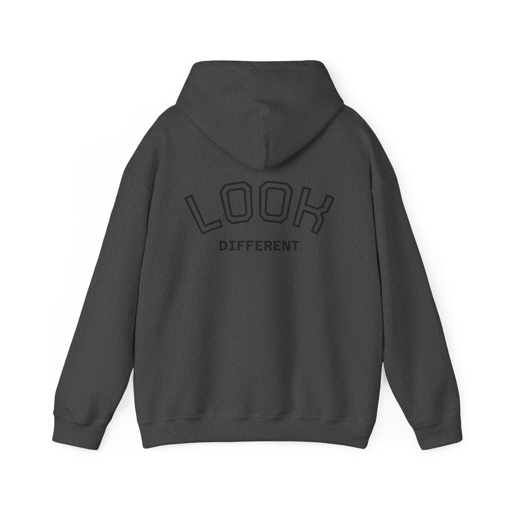 Hoodie — Cute Fluffy Hamster Graphic "Look Different" Pullover