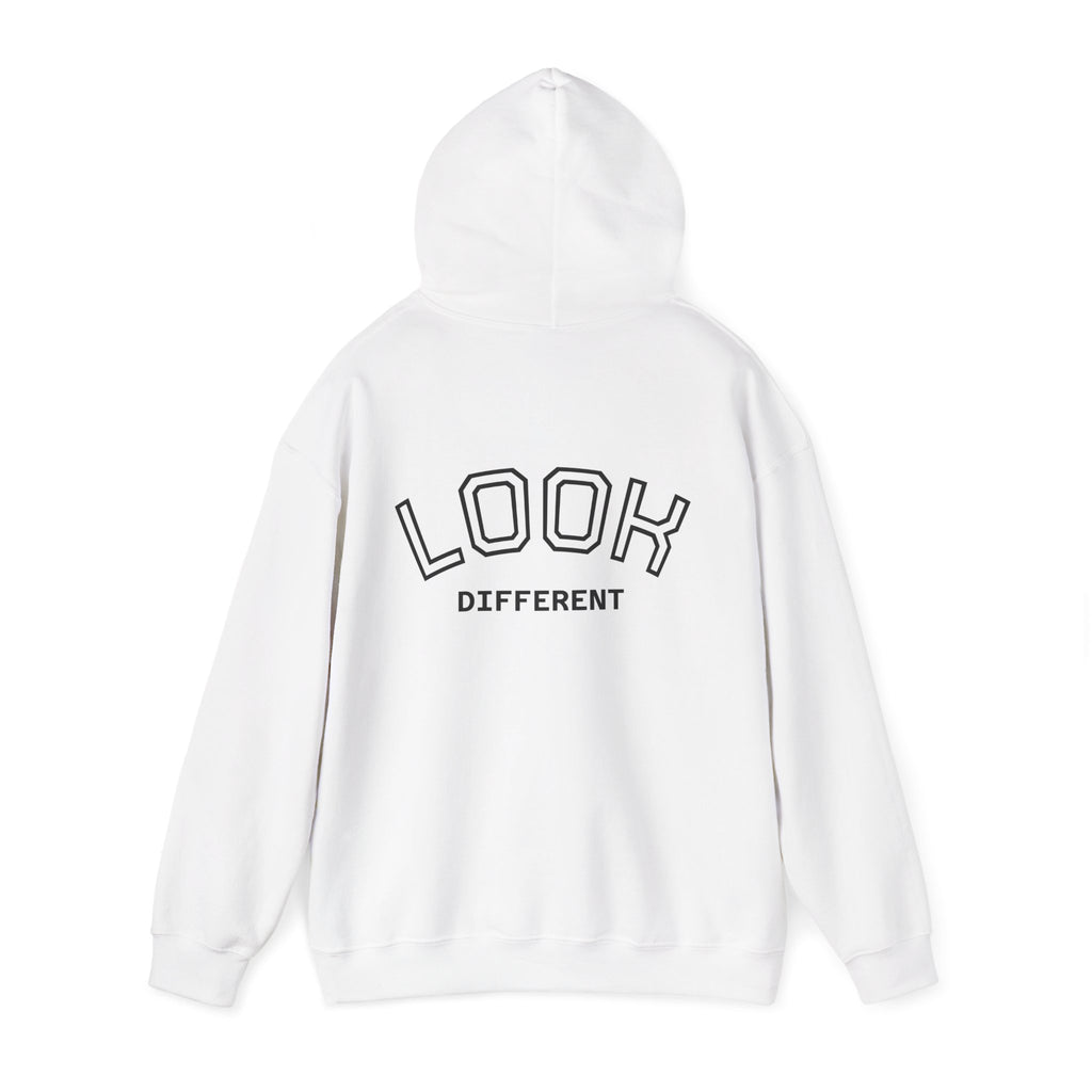 Hoodie — Cute Fluffy Hamster Graphic "Look Different" Pullover