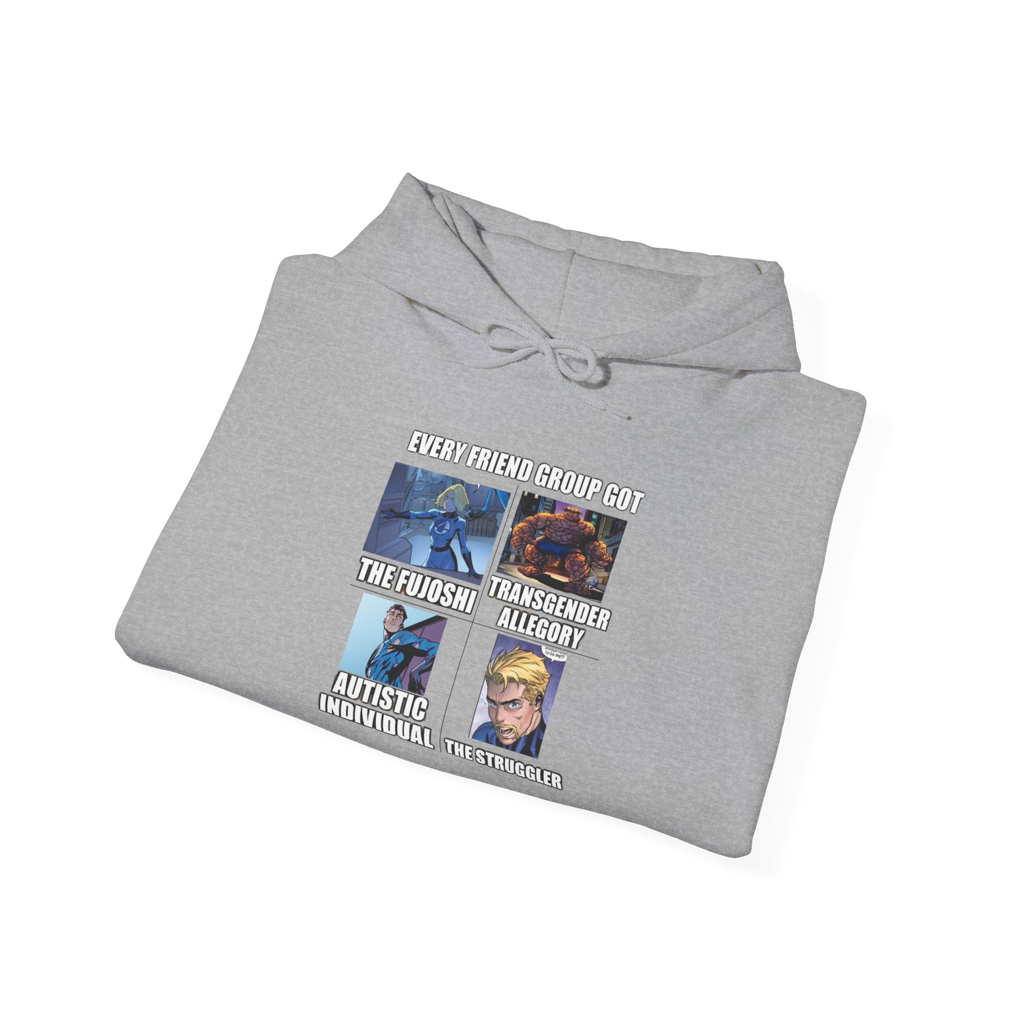 'Look Different' Graphic Hoodie — Vintage Collage Crewneck Sweatshirt